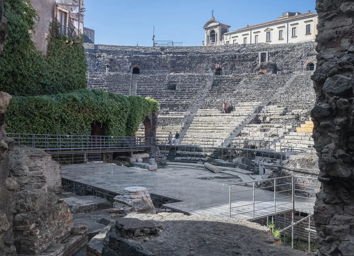 Das römische Theater von Catania